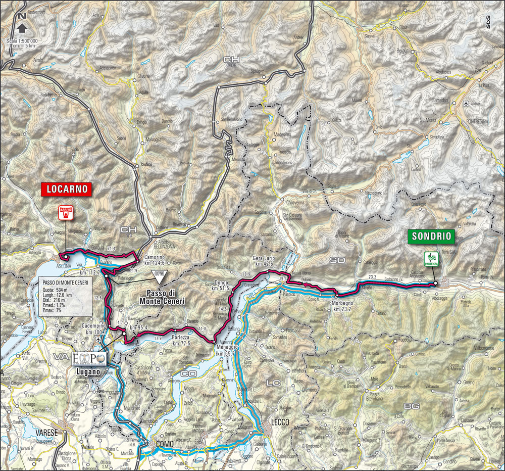 Streckenverlauf Giro dItalia 2008 - Etappe 17