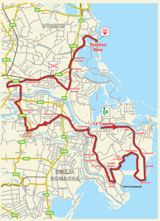 Streckenverlauf Giro dItalia Femminile, Etappe 2