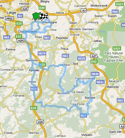 Streckenverlauf Belgien-Rundfahrt - Tour de Belgique 2009 - Etappe 4