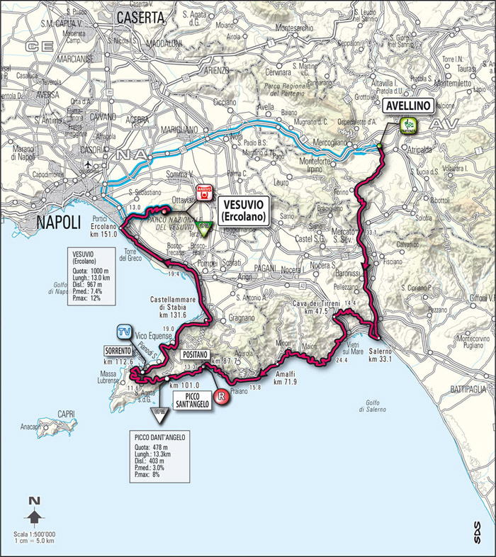 Streckenverlauf Giro dItalia 2009 - Etappe 19
