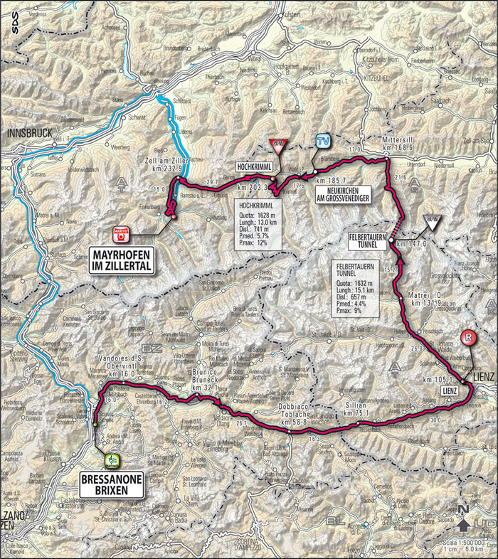 Streckenverlauf Giro d´Italia 2009 - Etappe 6