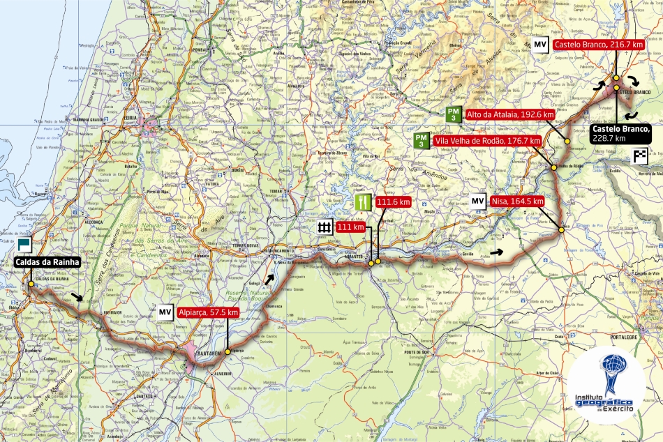 Streckenverlauf Volta a Portugal em Bicicleta 2009 - Etappe 1