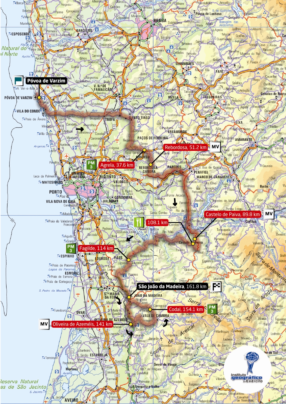 Streckenverlauf Volta a Portugal em Bicicleta 2009 - Etappe 7