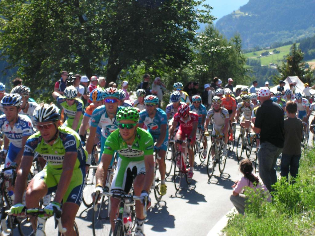 Tour de France - Thor Hushovd und Kollegen auf dem Weg nach Verbier