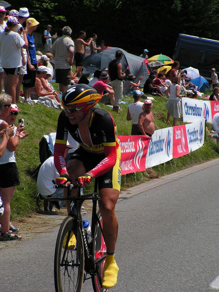 Tour de France - 18. Etappe - der belgische Zeitfahrmeister Stijn Devolder