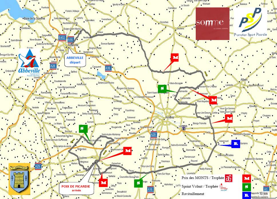 Streckenverlauf Grand Prix de la Somme, Conseil Gnral 2009