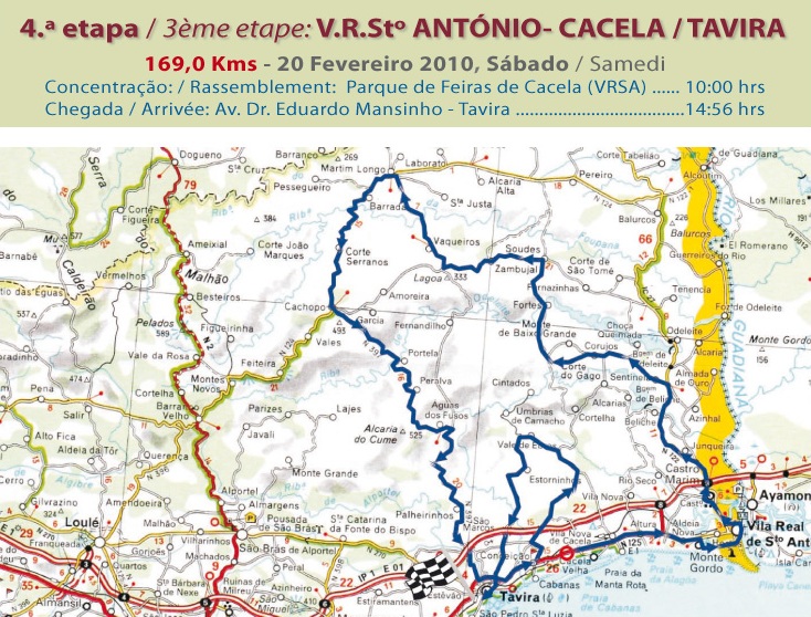 Streckenverlauf Volta ao Algarve 2010 - Etappe 4