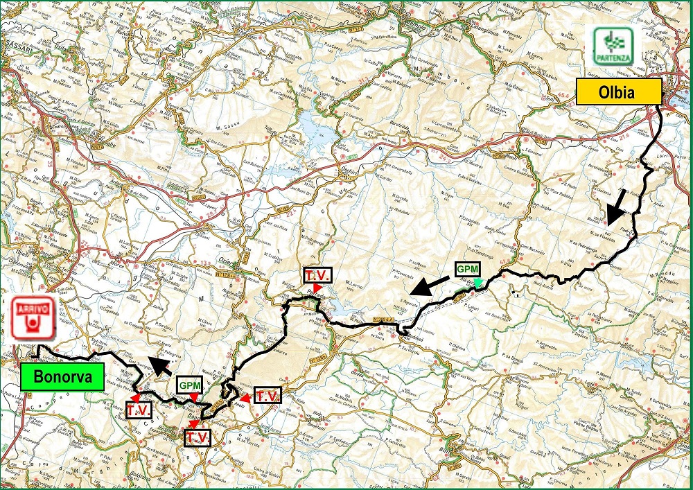 Streckenverlauf Giro di Sardegna 2010 - Etappe 1