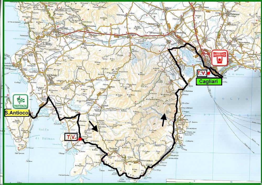 Streckenverlauf Giro di Sardegna 2010 - Etappe 5