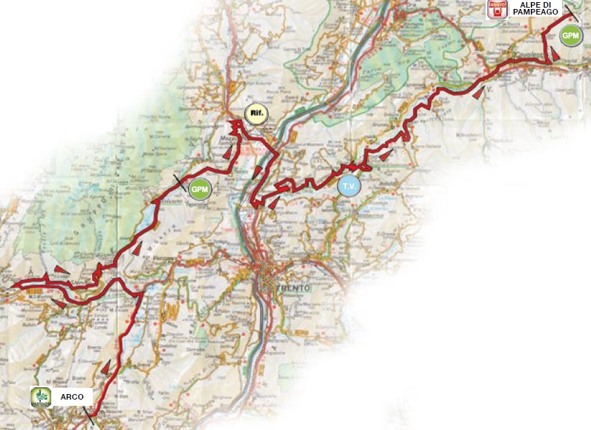 Streckenverlauf Giro del Trentino 2010 - Etappe 4