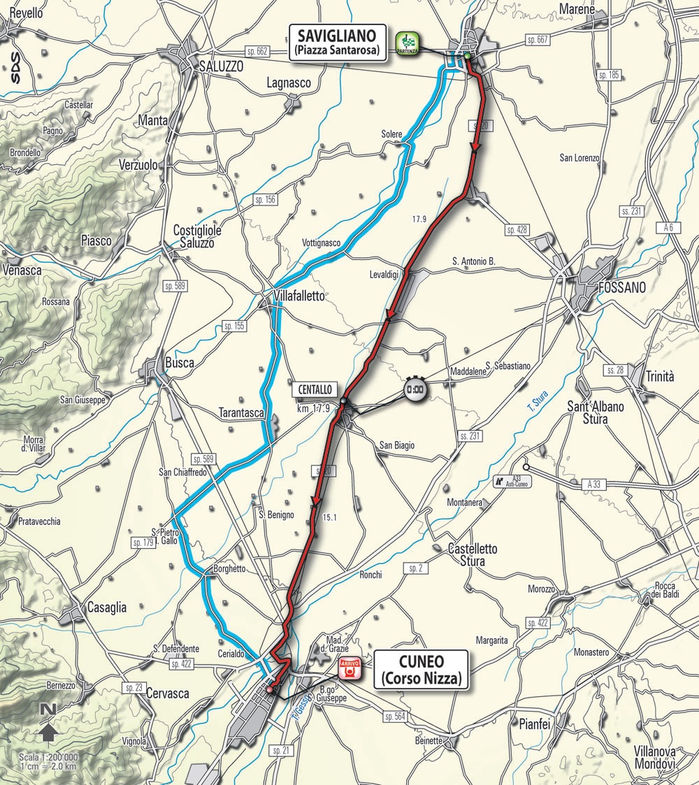 Streckenverlauf Giro dItalia 2010 - Etappe 4