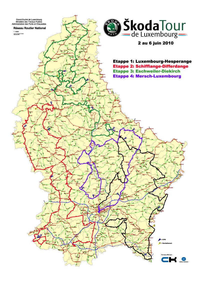 Streckenverlauf Skoda-Tour de Luxembourg 2010