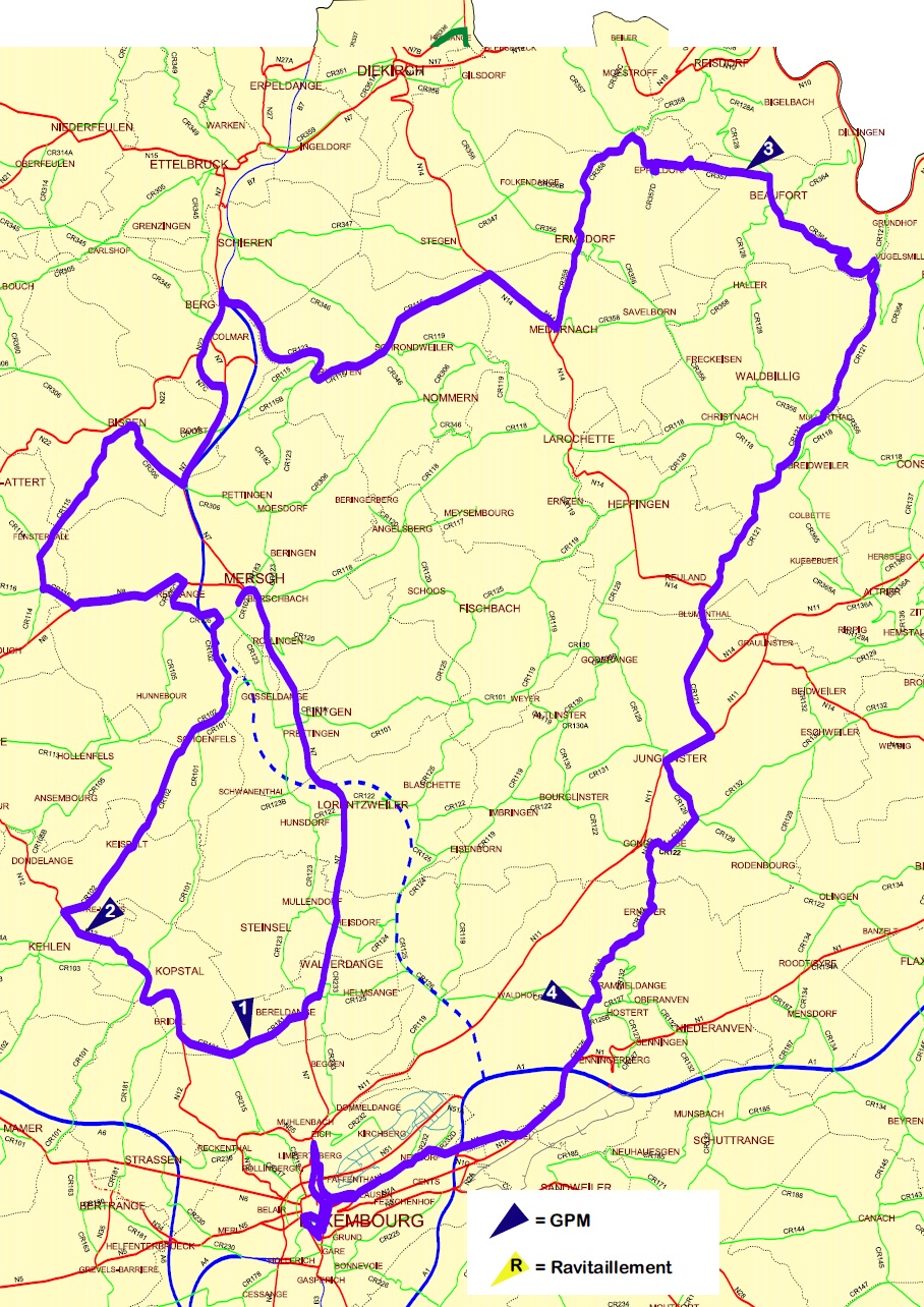 Streckenverlauf Skoda-Tour de Luxembourg 2010 - Etappe 4