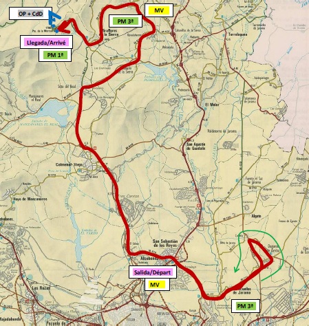 Streckenverlauf Vuelta a la Comunidad de Madrid 2010 - Etappe 3