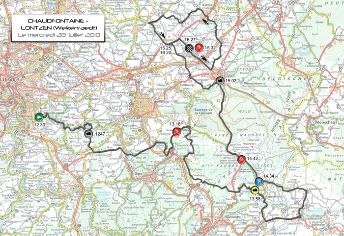 Streckenverlauf Tour de Wallonie 2010 - Etappe 5