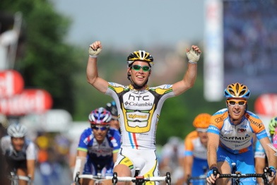 Mark Cavendish holt auf der lngsten Etappe der Tour de France seinen zweiten Tagessieg in Folge (Foto: www.letour.fr)