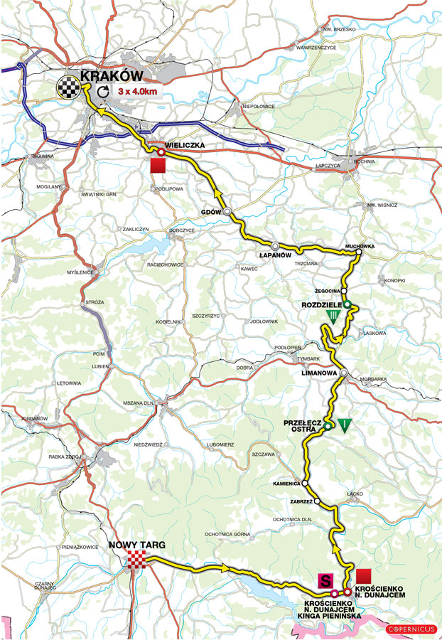 Streckenverlauf Tour de Pologne 2010 - Etappe 7