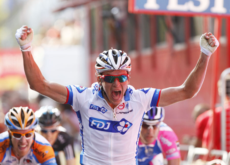 Yauheni Hutarovich gewinnt die 2. Etappe der Vuelta a Espaa im Massensprint