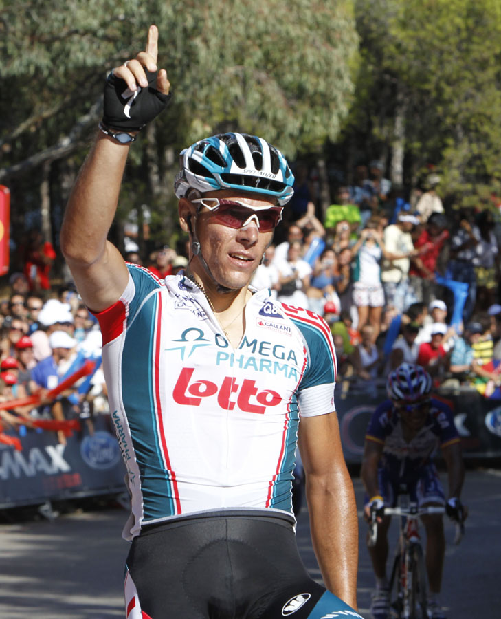 Philippe Gilbert gewinnt Bergsprint gegen Joaquin Rodriguez und bernimmt Fhrung der Vuelta