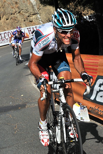 Philippe Gilbert mit dem Angriff zum Sieg auf der 3. Etappe der Vuelta a Espaa (Foto: Veranstalter)