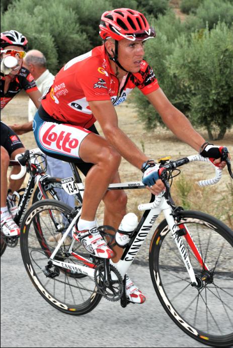 Gilbert trgt rot auf Etappe 4 der Vuelta - Foto: Veranstalter