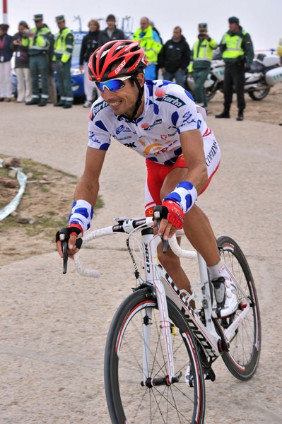 David Moncouti hatte gut lachen, der Franzose gewinnt zum dritten Mal die Bergwertung der Vuelta (Foto: Veranstalter)
