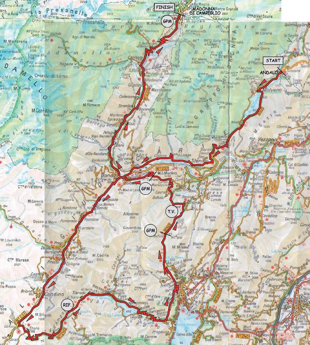 Streckenverlauf Giro del Trentino 2011 - Etappe 4