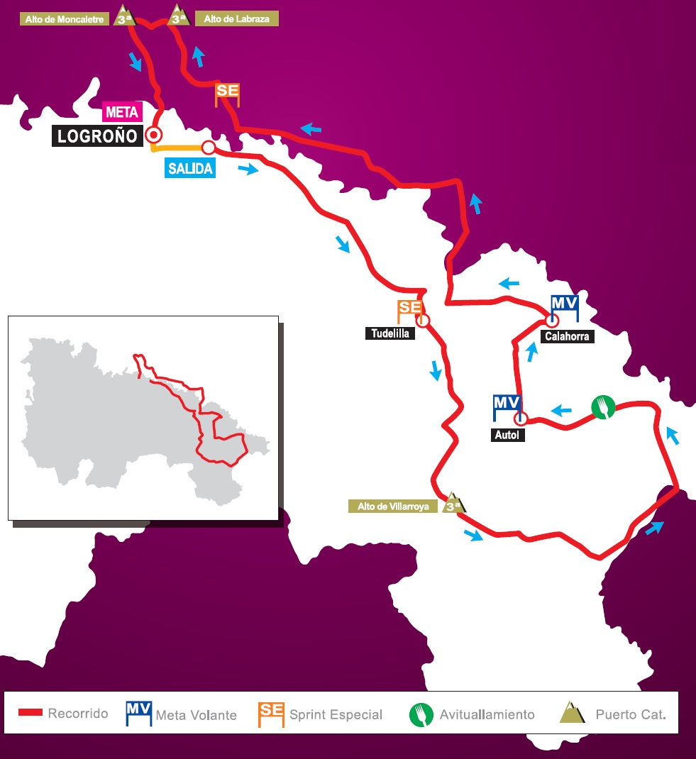 Streckenverlauf Vuelta Ciclista a la Rioja 2011