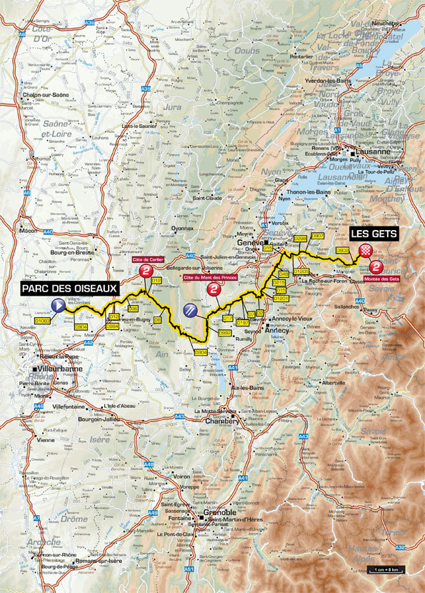 Streckenverlauf Critrium du Dauphin 2011 - Etappe 5