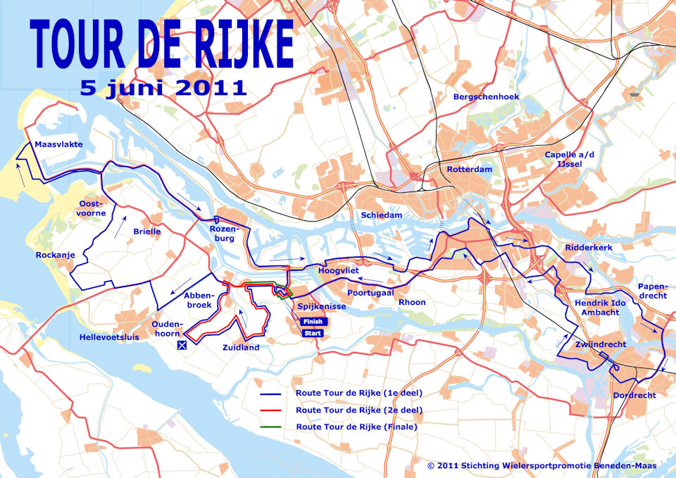 Streckenverlauf Tour de Rijke 2011