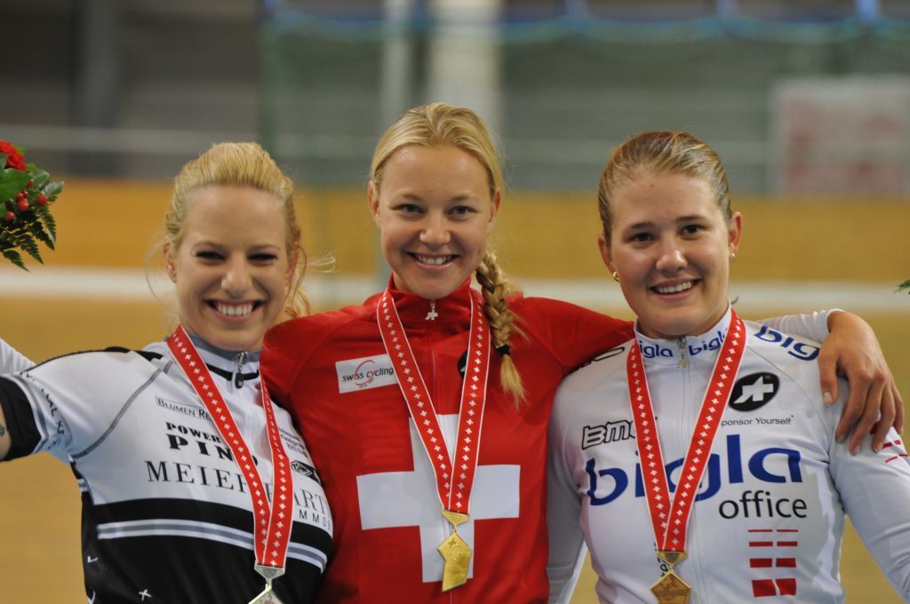 Die Medaillengewinnerinnen: Andrea Wolfer, Pascale Schnider und Rita Imstepf (v.l.n.r)