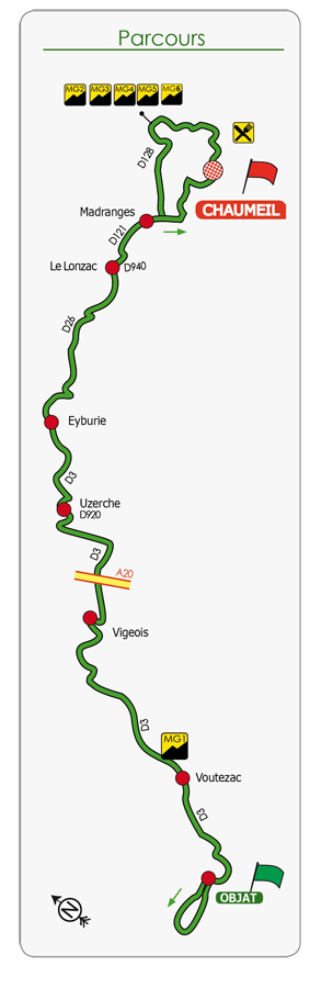 Streckenverlauf Paris-Corrze 2011 - Etappe 2