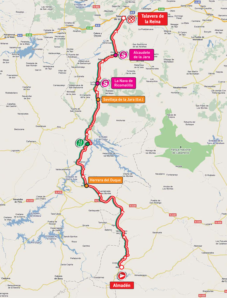Streckenverlauf Vuelta a Espaa 2011 - Etappe 7