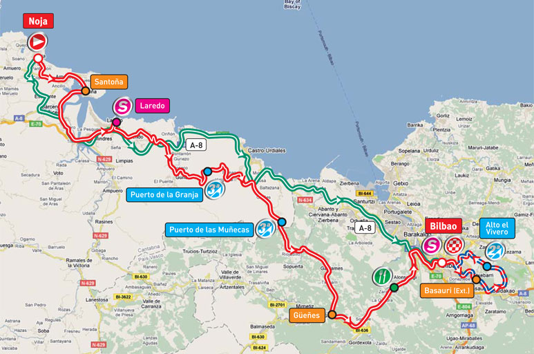 Streckenverlauf Vuelta a España 2011 - Etappe 19