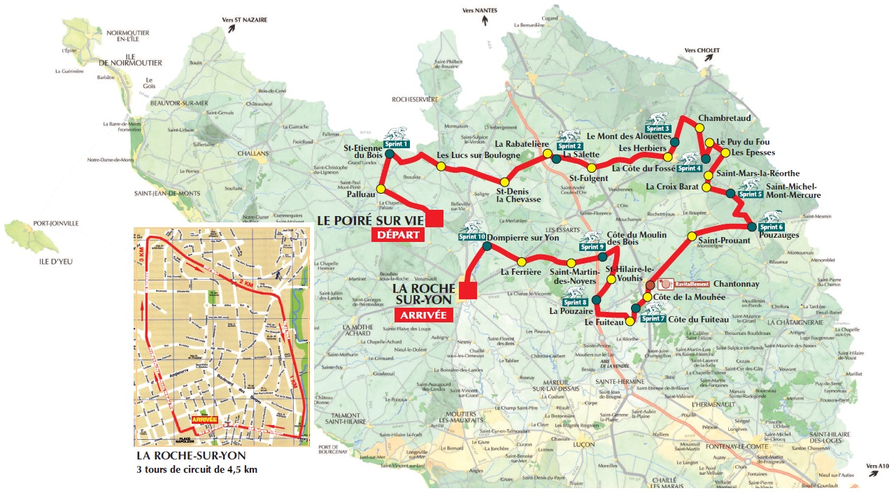 Streckenverlauf Tour de Vende 2011