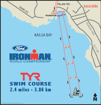 Ironman Hawaii 2011 - Schwimm-Strecke
