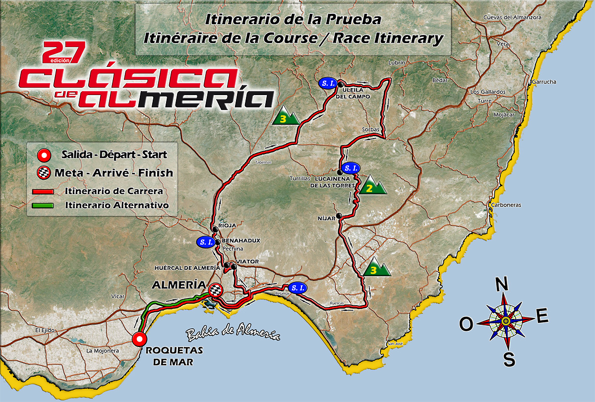 Streckenverlauf Clasica de Almeria 2012