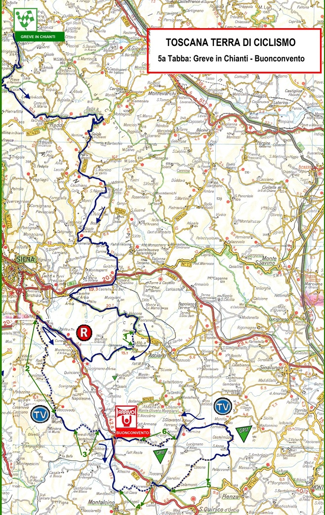 Streckenverlauf Toscana-Terra di ciclismo-Coppa delle Nazioni 2012 - Etappe 5