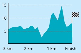 Hhenprofil Presidential Cycling Tour of Turkey - Etappe 1, letzte 3 km