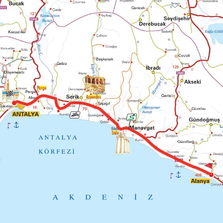 Streckenverlauf Presidential Cycling Tour of Turkey - Etappe 2