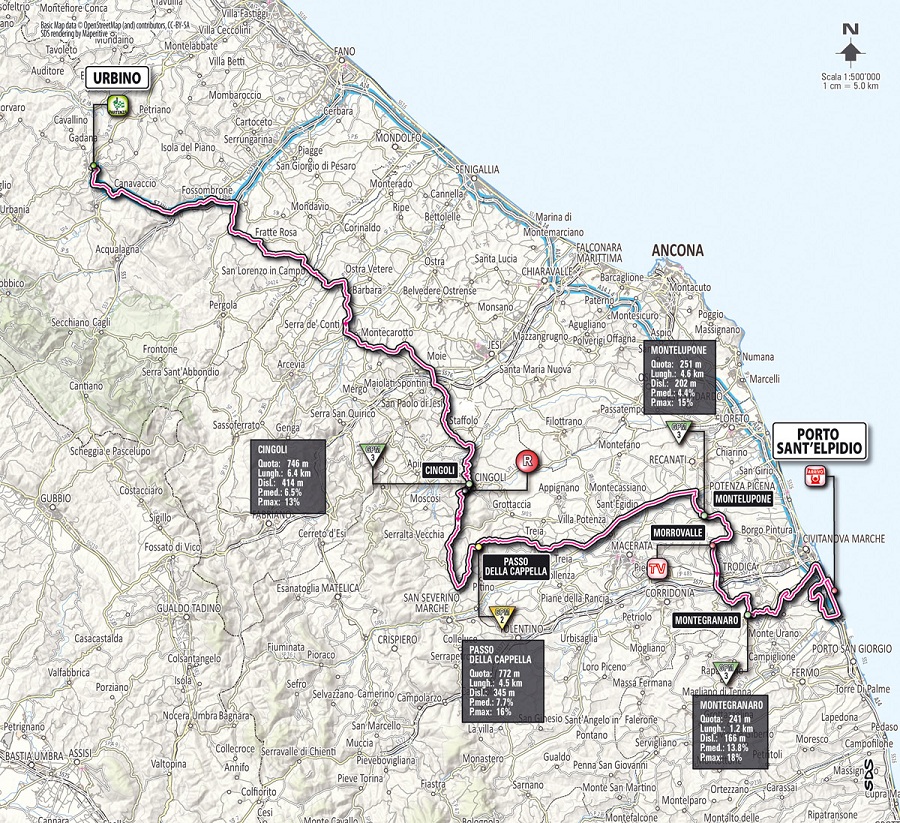 Streckenverlauf Giro dItalia 2012 - Etappe 6