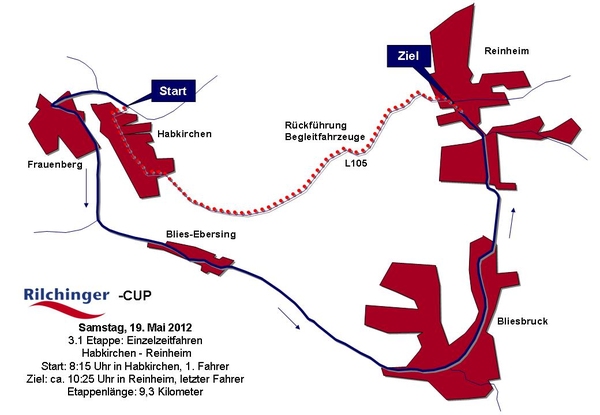 Streckenverlauf Trofeo Karlsberg 2012 - Etappe 3a
