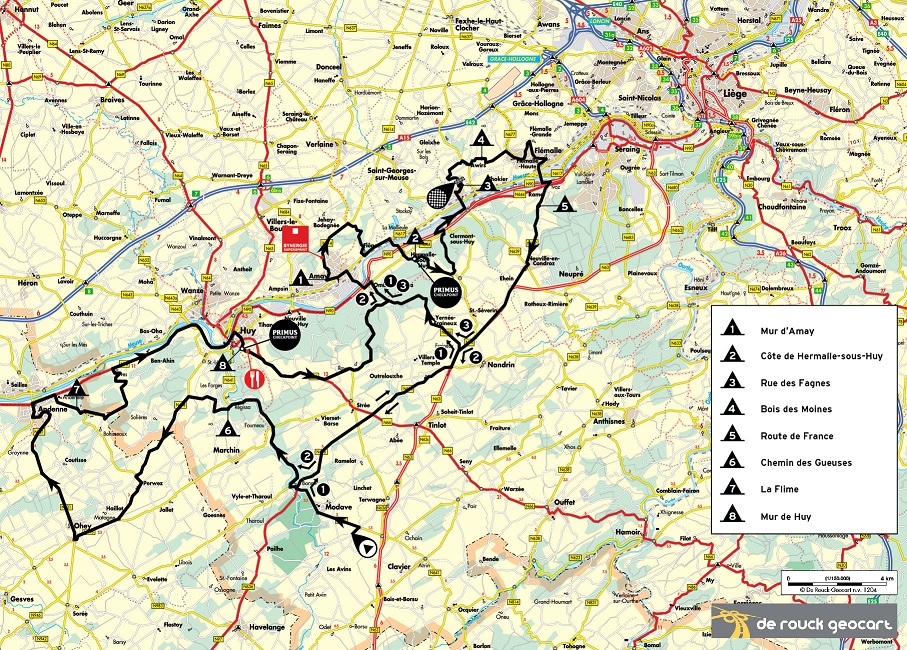 Streckenverlauf Tour de Belgique - Ronde van Belgi - Tour of Belgium 2012 - Etappe 5