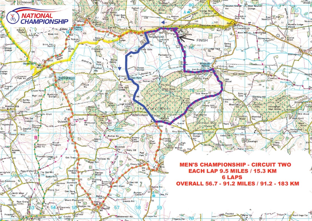 Streckenverlauf Nationale Meisterschaften 2012: Grobritannien - Straenrennen, 15,3-km-Runde