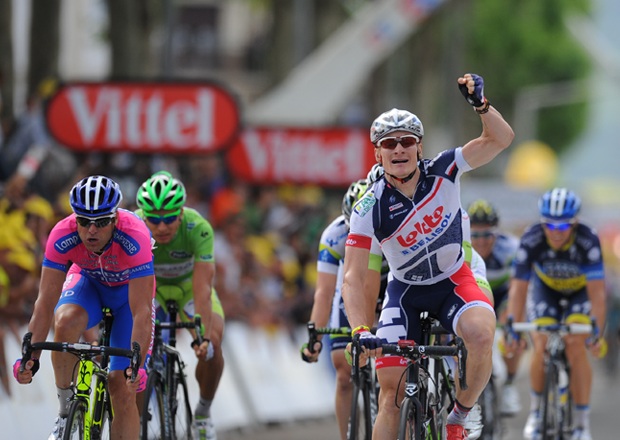 Andrl Greipel siegt im Sprint auf der 4. Etappe der Tour de France 2012 (Foto: letour.fr)