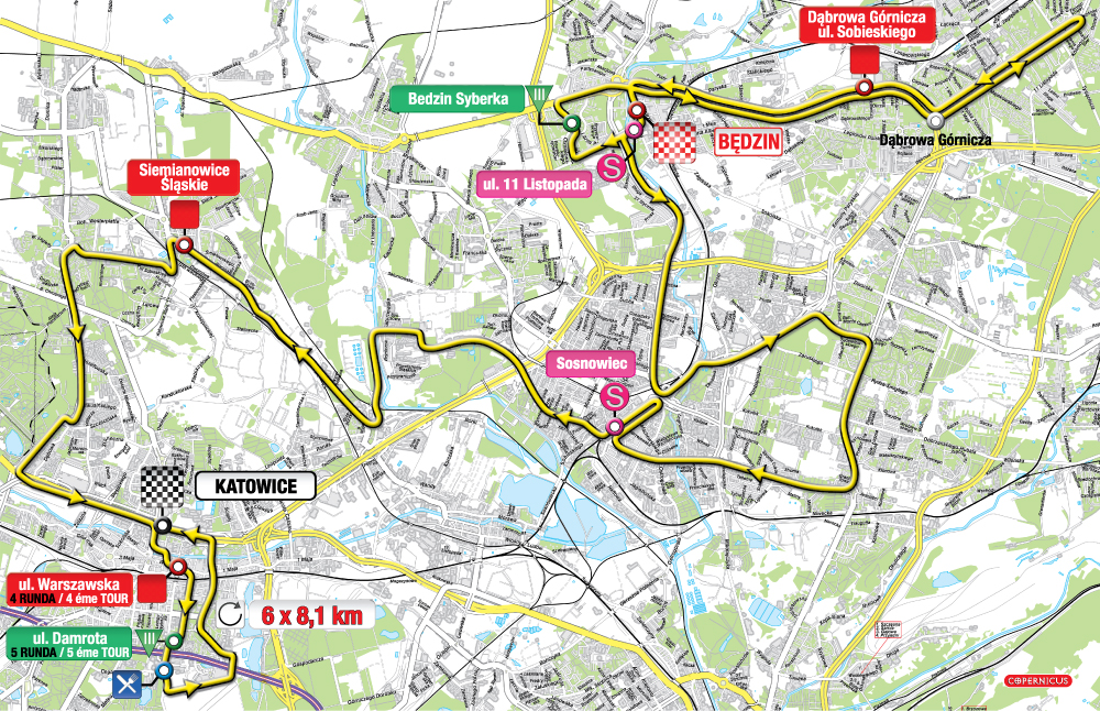 Streckenverlauf Tour de Pologne 2012 - Etappe 4