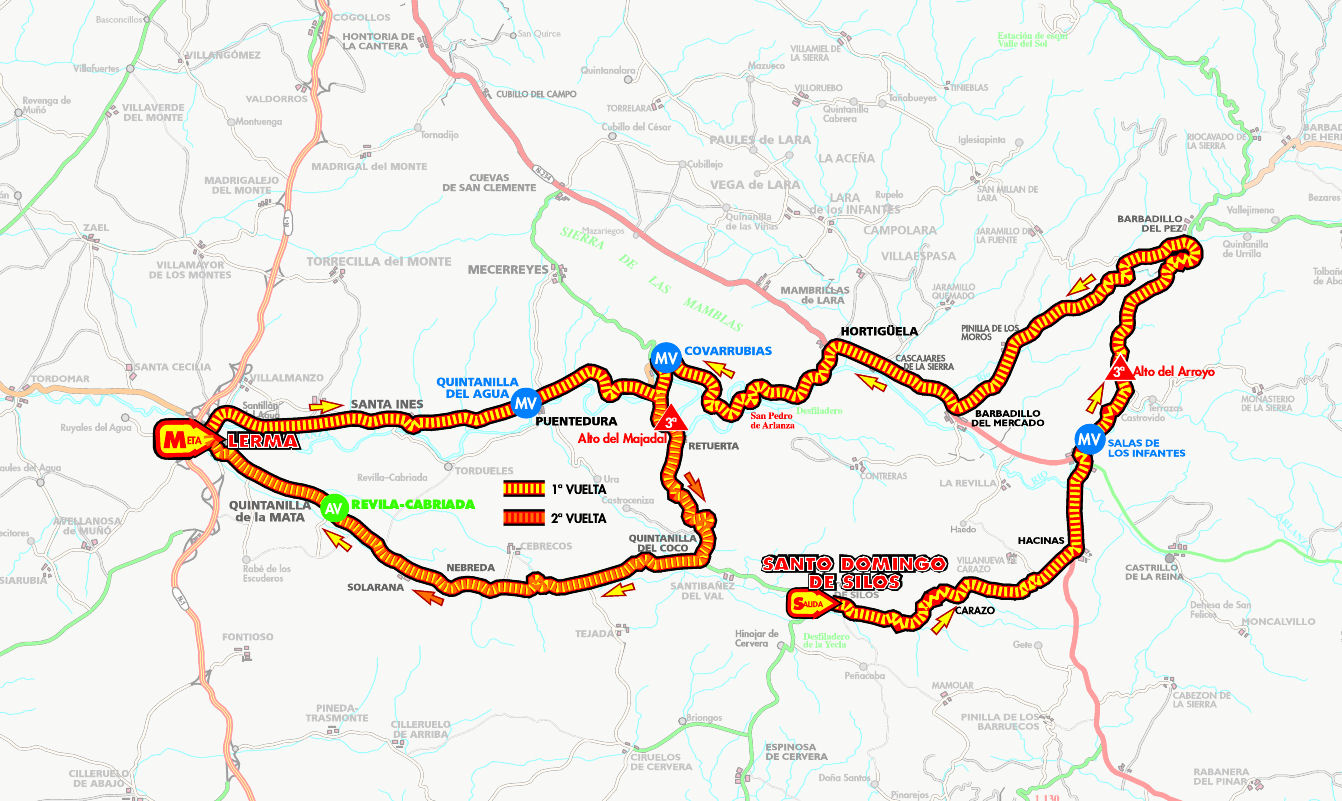 Streckenverlauf Vuelta a Burgos 2012 - Etappe 3