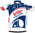 Trikot Lotto Belisol Team (LTB) 2012 (Bild: UCI)