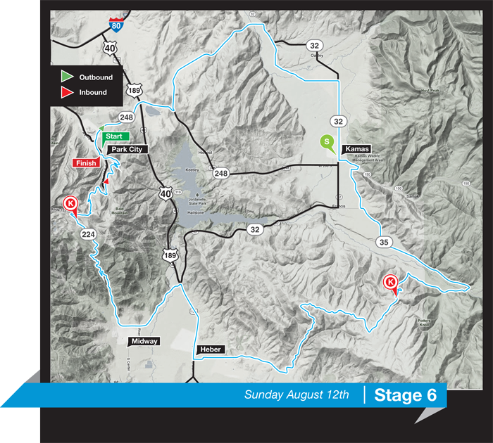 Streckenverlauf Tour of Utah 2012 - Etappe 6