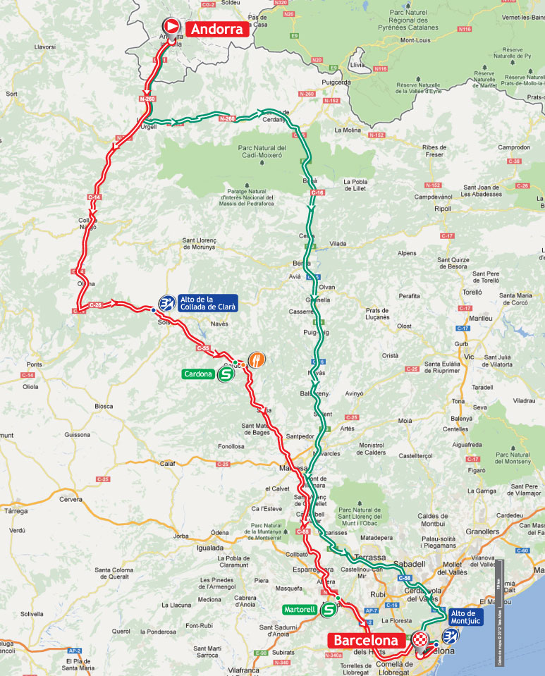 Streckenverlauf Vuelta a Espaa 2012 - Etappe 9